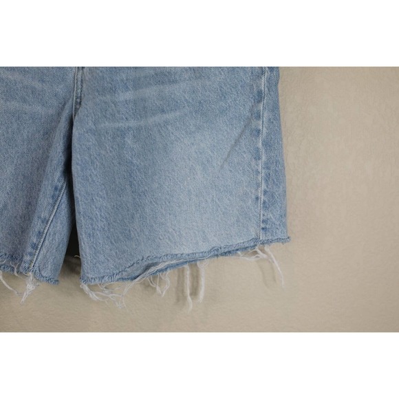 House of Harlow 1960 Womens Distressed Denim Short Size 26 Mid-Rise Light Blue - Picture 7 of 11